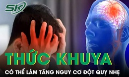 Thức khuya thường xuyên có thể làm tăng nguy cơ đột quỵ nhẹ ở người trẻ