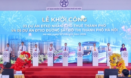 Thủ tướng dự lễ khởi công đồng thời 5 tuyến đường sắt đô thị và 3 dự án nhà ở cho thuê