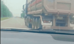 Bỏ chạy khi CSGT kiểm tra, tài xế xe đầu kéo lĩnh phạt 67 triệu đồng vì nhiều vi phạm