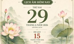 Âm lịch hôm nay - Lịch âm 29/6 - Lịch vạn niên ngày 29/6/2026