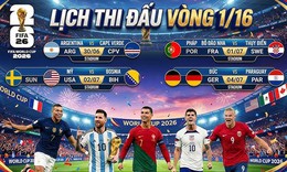 Lịch thi đấu World Cup 2026 vòng 1/16 - vòng 32 đội đầy đủ nhất