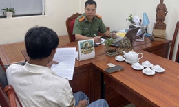 Công an làm việc với người đăng video 'trước khi khởi động xe máy sử dụng xăng E10 phải lắc xe'