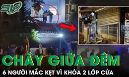 Cháy nhà giữa đêm, 6 người trong gia đình mắc kẹt vì khóa 2 lớp cửa