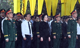 Phó Thủ tướng Phạm Thị Thanh Trà dự lễ truy điệu, an táng 16 hài cốt liệt sĩ