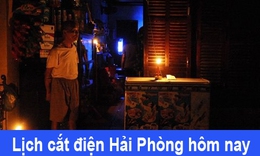Tra cứu lịch cắt điện Hải Phòng hôm nay Thứ 2 ngày 8/6/2026