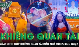 Công an vào cuộc xác minh vụ khiêng quan tài chứa người sống đi khắp phố để mừng sinh nhật