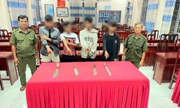 Hẹn nhau 'nói chuyện' bằng dao, nhóm thanh thiếu niên sa lưới trước giờ hỗn chiến