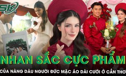 Cô dâu Đức mặc áo dài Việt ở Cần Thơ gây sốt, hôn lễ nhận ‘cơn mưa’ lời khen
