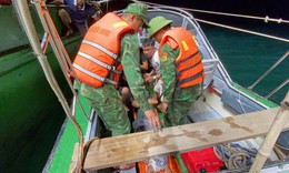 Biên phòng Nghệ An kịp thời cứu thuyền viên bị tai nạn lao động trên biển