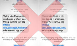 Nhận tin nhắn 'phương tiện của bạn có vi phạm giao thông', đừng vội làm điều này