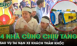Nước mắt phủ kín dãy phố sau vụ tai nạn xe khách: 4 ngôi nhà, 4 vành khăn trắng trong một đêm