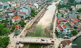Hạ lưu sông Kim Ngưu đổi diện mạo sau hơn nửa năm cải tạo
