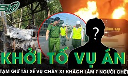 Khởi tố vụ cháy xe khách làm 7 người chết ở Đồng Nai, tạm giữ tài xế 