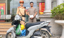 Phát hiện xe máy trộm cắp từ một vụ va chạm giao thông