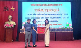 Viện Chiến lược và Chính sách Y tế tri ân thương binh, bệnh binh tại Trung tâm Điều dưỡng thương binh Duy Tiên