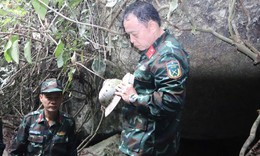Tìm thấy thêm một hài cốt liệt sĩ cùng nhiều di vật tại hang Đá Sập