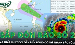 Áp thấp nhiệt đới sắp thành bão số 2, hé lộ kịch bản đổ bộ sau khi vào Biển Đông