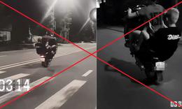 Tịch thu phương tiện, phạt tiền thanh niên 'bốc đầu' xe máy để câu view trên TikTok