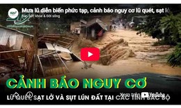 Mưa lũ diễn biến phức tạp, cảnh báo nguy cơ lũ quét, sạt lở và sụt lún đất tại các tỉnh Bắc Bộ