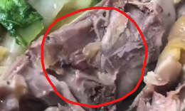 ‘Ớn lạnh’ clip nghi dòi bò lúc nhúc trong thịt gà tại tiệc mừng nhà mới