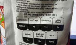 Hàm lượng natri trên nhãn thực phẩm: Đọc sao cho đúng?