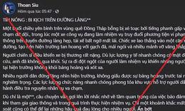 Thông tin 'xe công vụ truy đuổi người vi phạm khiến 1 chiến sĩ tử vong' là bịa đặt