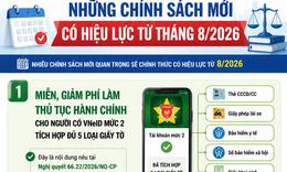 Những chính sách mới nào có hiệu lực từ tháng 8/2026?