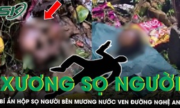 Rùng mình phát hiện xương sọ người bên mương nước ở Nghệ An, công an phong tỏa hiện trường điều tra