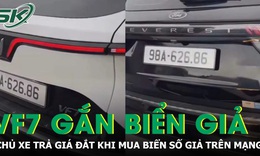 Mua biển số giả trên mạng, chủ xe trả giá đắt