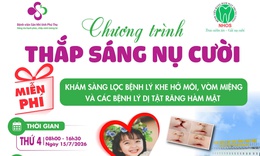 Những bệnh lý răng hàm mặt nào được thăm khám miễn phí trong chương trình ‘Thắp sáng nụ cười’?