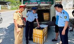 Phát hiện hơn 1 tạ gan, mỡ lợn không rõ nguồn gốc đang vận chuyển trên xe khách