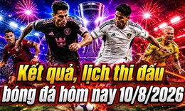 Lịch thi đấu bóng đá hôm nay ngày 10/8 - 11/8: Nhiều trận cầu hấp dẫn