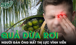 Nhỏ thuốc khi bị quả dừa rơi trúng mắt, người đàn ông mất thị lực vĩnh viễn