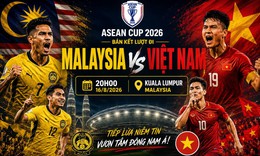 Lịch thi đấu bóng đá hôm nay 16/8: Đại chiến Đội tuyển Việt Nam vs Malaysia tại bán kết Asean Cup 2026