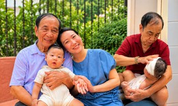 Thương con, bố 72 tuổi vượt 300km ra Hà Nội, ở nhà thông gia chăm cháu