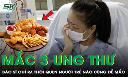 Cô gái 23 tuổi suy sụp khi mắc 3 loại ung thư