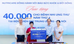 Báo Sức khỏe &amp; Đời sống và Nutricare trao 40.000 ly sữa tiếp thêm động lực cho bệnh nhi ung thư