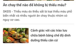 Tăng cường phổ biến kiến thức dinh dưỡng chính thống trên nền tảng số