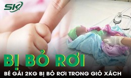 Người dân hoảng hốt phát hiện bé gái gần 2 kg bị bỏ trong giỏ xách bên đường