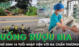 Uống rượu bia rồi lái xe điện, nữ sinh nhập viện với đa chấn thương