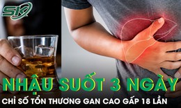Sau 3 ngày nhậu liên tục, chỉ số tổn thương gan tăng gấp 18 lần