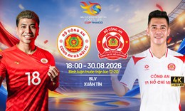 Lịch thi đấu bóng đá hôm nay ngày 30/8 - 31/8: Siêu cúp Quốc gia 2026
