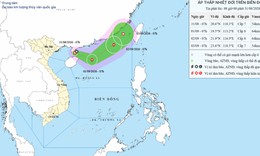 Đường đi dị thường của áp thấp nhiệt đới trên Biển Đông
