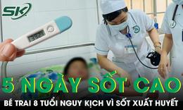 Bé trai 8 tuổi nguy kịch vì sốt xuất huyết sau 5 ngày sốt cao