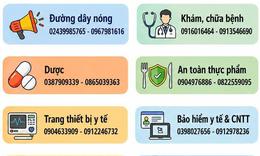 Sở Y tế Hà Nội công khai 21 số điện thoại tiếp nhận, giải đáp thông tin