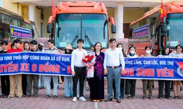 Những 'chuyến xe 0 đồng' đưa sinh viên Hà Tĩnh ra Hà Nội