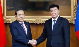Chủ tịch Quốc hội Trần Thanh Mẫn hội đàm với Chủ tịch Quốc hội Mông Cổ