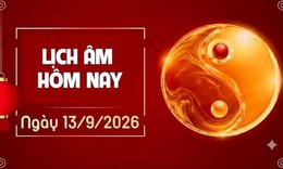 Âm lịch hôm nay 13/9 - Lịch âm 13/9 - Lịch vạn niên ngày 13/9/2026