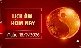 Âm lịch hôm nay 15/9 - Lịch âm 15/9 - Lịch vạn niên ngày 15/9/2026