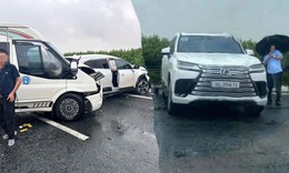 Lexus lạng lách, dừng giữa cao tốc gây tai nạn: Tài xế đối diện mức phạt nào?